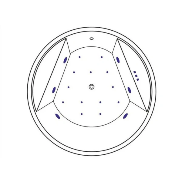 Ванна гидромассажная Excellent Great Arc Relax 160 см, белый/бронза, WAEX.GRE16.RELAX.BR (детальная фотография), современныe, hi-tech