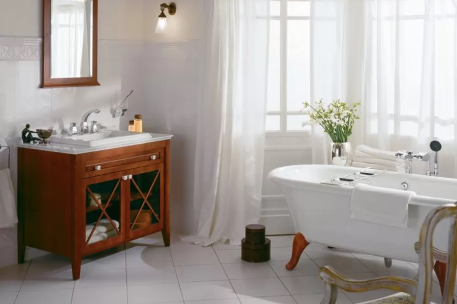 Ванна квариловая Villeroy & Boch Hommage 175х75 см белая Alpine White UBQ180HOM700V-01 (детальная фотография), ретро, в классическом стиле, прованс