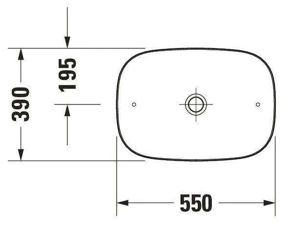 Раковина Duravit Zencha 55 см матовый антрацит 2373551379 (детальная фотография), современные, hi-tech