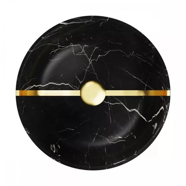 Раковина Omoikiri Hitomi Bl-Marble 41 см черная 4972077 (детальная фотография), черные, под мрамор, другие