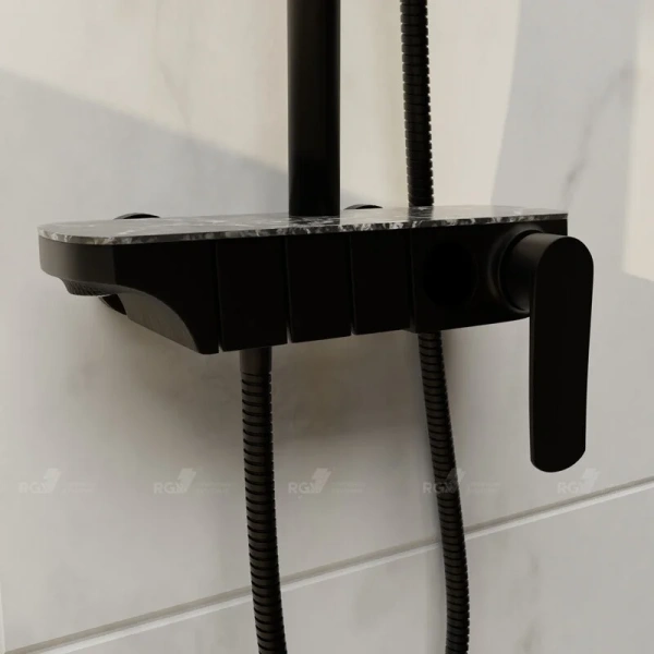 Душевая стойка RGW Shower Panels SP-33B черный 51140133-04 (детальная фотография), рычажные