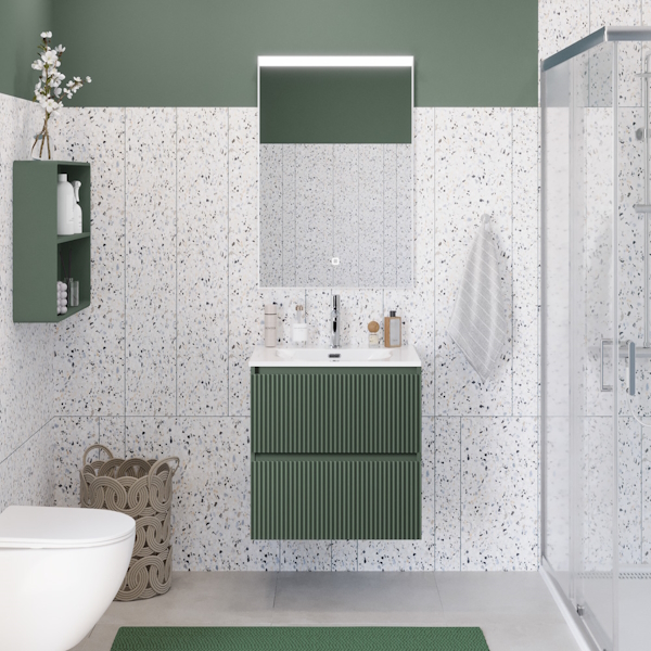 Тумба под раковину подвесная BelBagno Uno-Mini 60 см еловый матовый UNO-MINI-600-2C-SO-VO (детальная фотография), нет в наличии