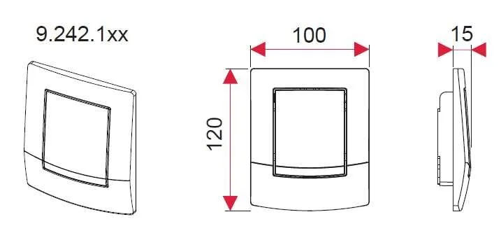 Клавиша смыва Tece TECEambia Urinal белая 9242100 (детальная фотография), в наличии