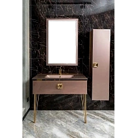 Шкаф-пенал подвесной Boheme Lucido 35 см лиловый