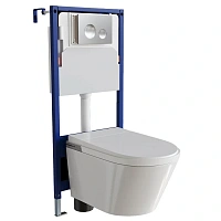 Унитаз с инсталляцией RGW SW-70 белый