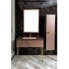 Шкаф-пенал подвесной Boheme Lucido 35 см лиловый