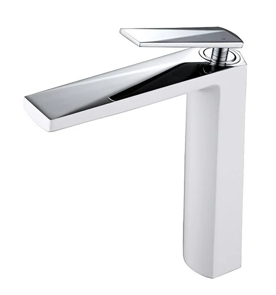 Смеситель для раковины Boheme Venturo белый-хром 372-w (детальная фотография)