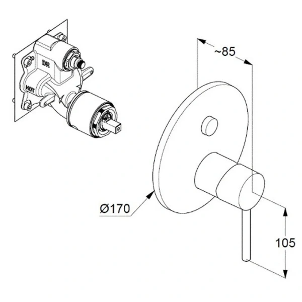 Душевой комплект Kludi Bozz хром 386710576 (детальная фотография), хром