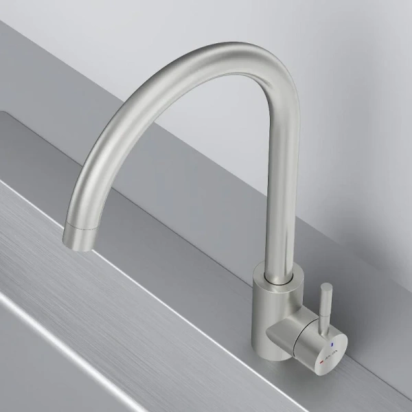 Смеситель для кухни Am.Pm X-Joy S сатин F85B07111 (детальная фотография), современные, hi-tech