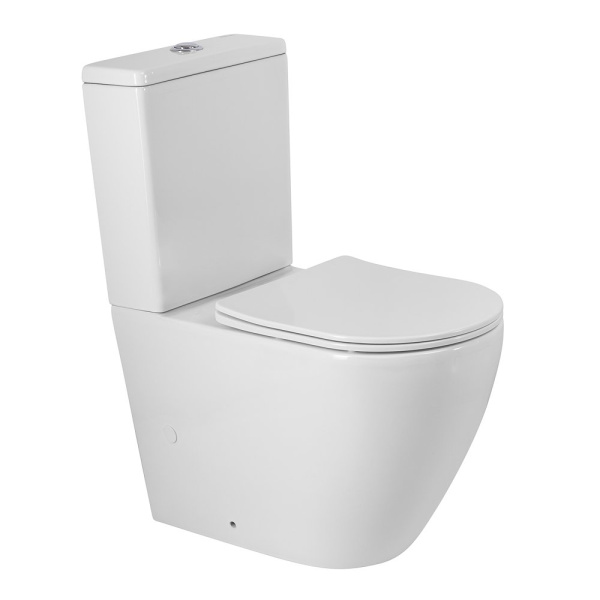 Унитаз-компакт BelBagno Sfera-R BB2141CPR/SC белый (детальная фотография)