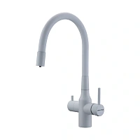 Смеситель для кухни Paulmark Salix белый матовый