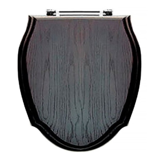 Крышка-сидение с микролифтом Devon & Devon Rose/Blues темный дуб, петли хром 3IBSEWENROCR (детальная фотография)