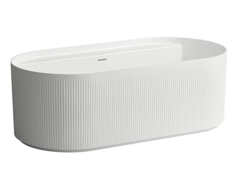 Ванна Laufen Sonar 2.2134.2.000.036.1, овальная,160 x 81,5 см, с отверстиями для смесителя (детальная фотография)