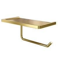 Бумагодержатель WasserKRAFT с полочкой для телефона