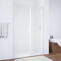 Душевая дверь профиль черный глянцевый стекло прозрачное Vegas-glass