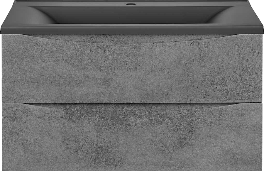 Тумба под раковину подвесная Vincea Mia 89 см Beton VMC-2MA900BT (детальная фотография), серая