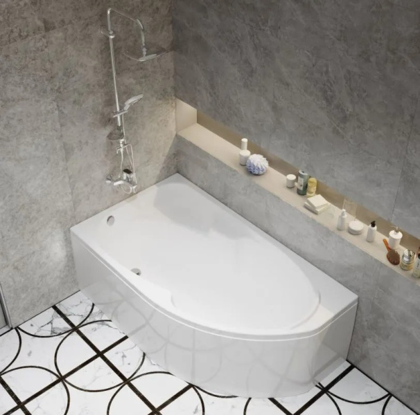 Ванна акриловая Triton София 170x95 см левая Щ0000046664 (детальная фотография), современныe, hi-tech