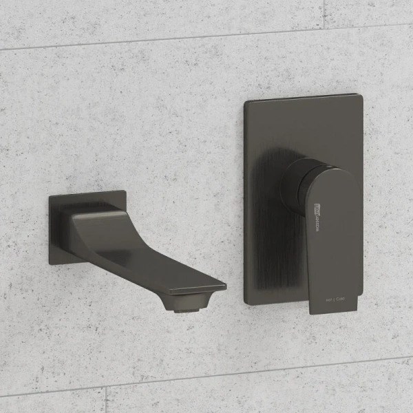 Смеситель для раковины WasserKRAFT оружейная сталь A84563 (детальная фотография), современные, hi-tech