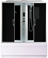 Душевой бокс River Sena 150x70 см с поддоном стекло тонированное