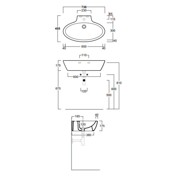 Схема (детальная фотография), подвесные, накладные (на столешницу), пристенные