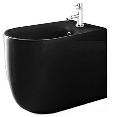 Биде напольное Kerasan Nolita черный матовый