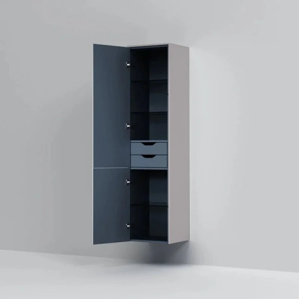 Шкаф-пенал подвесной Am.Pm Inspire 2.0 40 см серый M50ACHX0406EGM (детальная фотография), современные, hi-tech