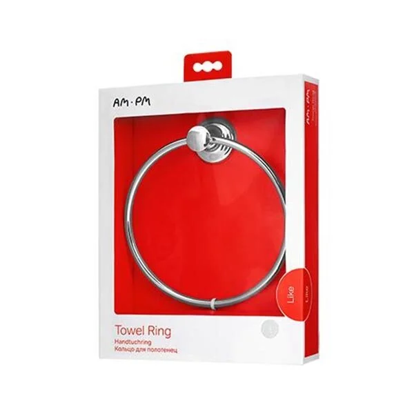 Полотенцедержатель для ванной AM.PM Like кольцо A8034400 (детальная фотография), современные, hi-tech
