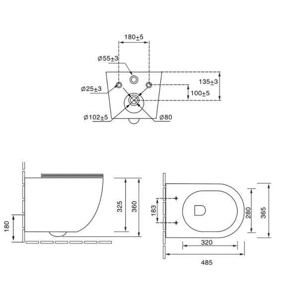 Унитаз подвесной SantiLine зеленый SL-5107 (детальная фотография), подвесные, встраиваемые
