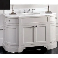 Тумба с мраморной столешницей, цвет полуглянцевый Dark Grey, мрамор Bianco Carrara, Devon&Devon Season