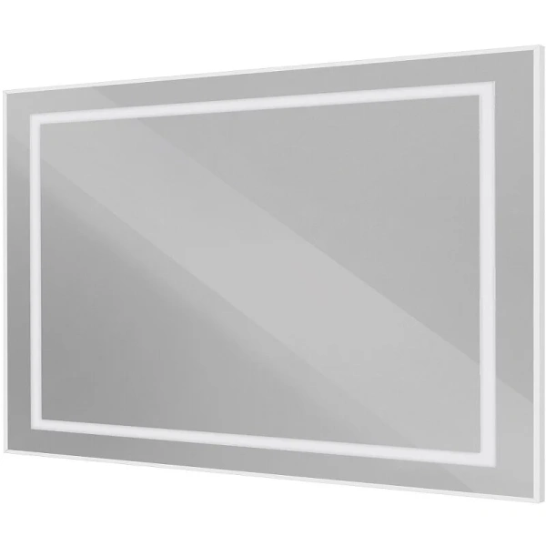 Зеркало с подсветкой BelBagno Kraft 120 см сатин SPC-KRAFT-1200-800-SENS-AL (детальная фотография), с подсветкой