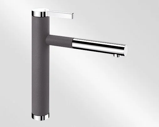 Смеситель для кухни темная скала Blanco Linee-S 518804 (детальная фотография), для кухни