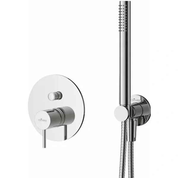 Душевой комплект Cezares Leaf хром LEAF-DSIP-30-L-01 (детальная фотография), современные, hi-tech