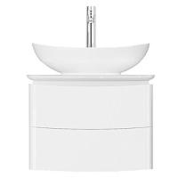 Тумба под раковину подвесная Velvex Luna 75 см белая