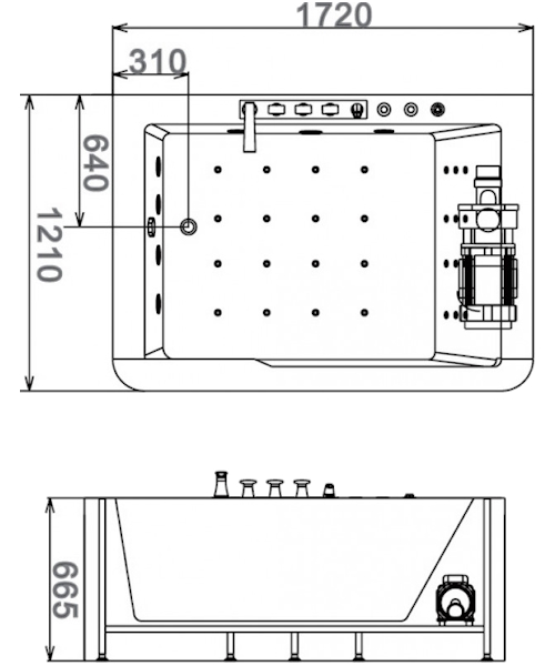 Схема (детальная фотография), прямоугольные