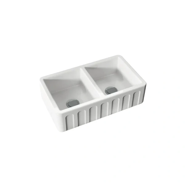 Мойка для кухни Kerasan Hannah 80 см белая 545001 (детальная фотография)