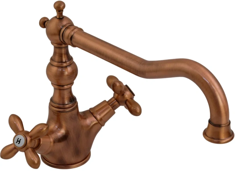 Смеситель для кухни Migliore Princeton Plus медь 18296 (детальная фотография), для кухни