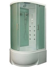 Душевая кабина Bas Фиджи 120, правая, цвет чёрный