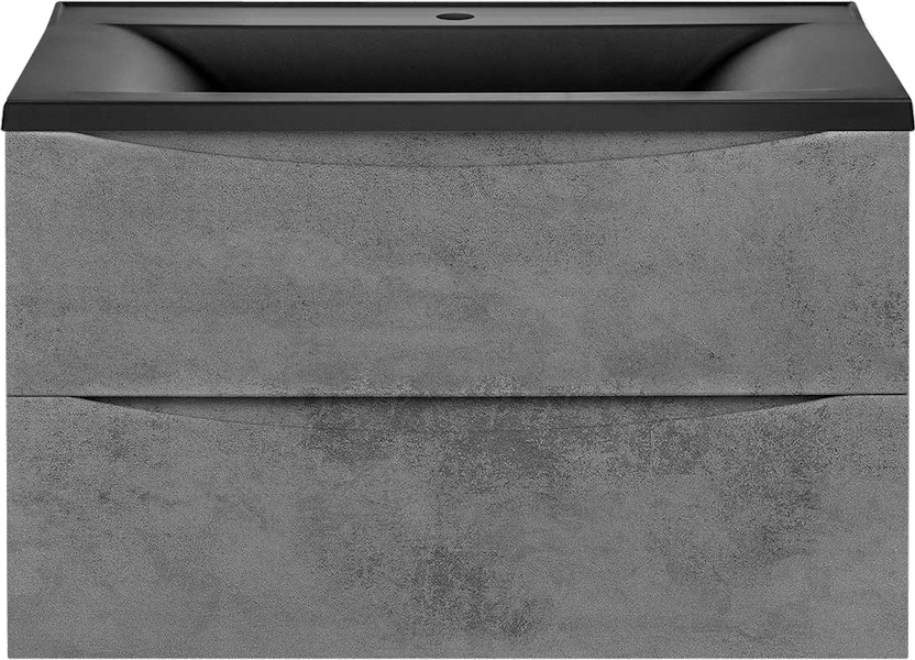 Тумба под раковину подвесная Vincea Mia 79 см Beton VMC-2MA800BT (детальная фотография), серая