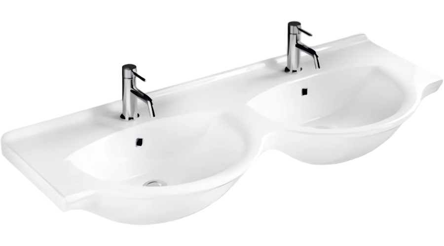 Раковина Hatria Sophie Y0Q501 125х50 см (детальная фотография)