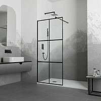 Душевая перегородка RGW Walk In WA-011B 100 см профиль черный