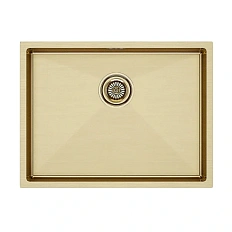 Мойка для кухни Paulmark Next 58 см брашированное золото