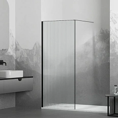 Душевая перегородка RGW Walk In WA-08B 60 см профиль черный