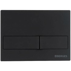 Клавиша смыва BERGES Novum L5 черная Soft Touch