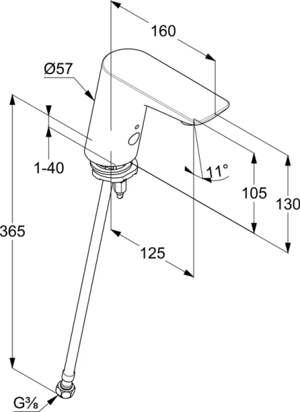 Смеситель для раковины Kludi Balance хром 5210505 (детальная фотография), для раковины