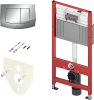 Инсталляция для унитаза Tece TECEbase 2.0 с клавишей хром