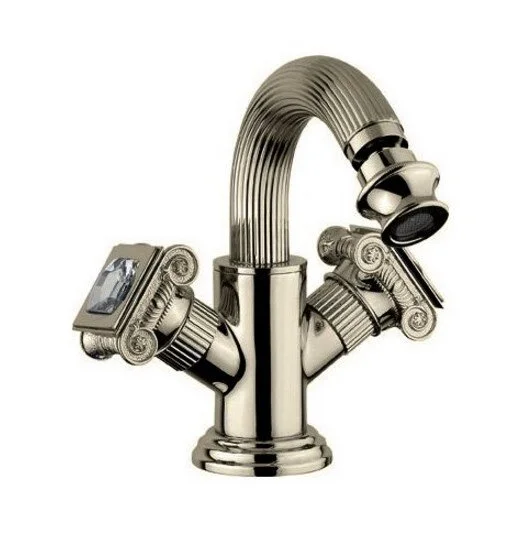 Смеситель для биде Cezares Olimp бронза ручки Swarovski OLIMP-BS2-02-Sw (детальная фотография)