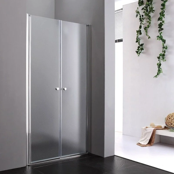 Душевая дверь в нишу Cezares Elena 135 см стекло рифленое ELENA-W-B-2-140-P-Cr (детальная фотография)