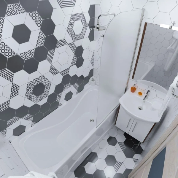 Ванна акриловая Triton Стандарт 140х70 см белая Н0000099327 (детальная фотография), прямоугольные