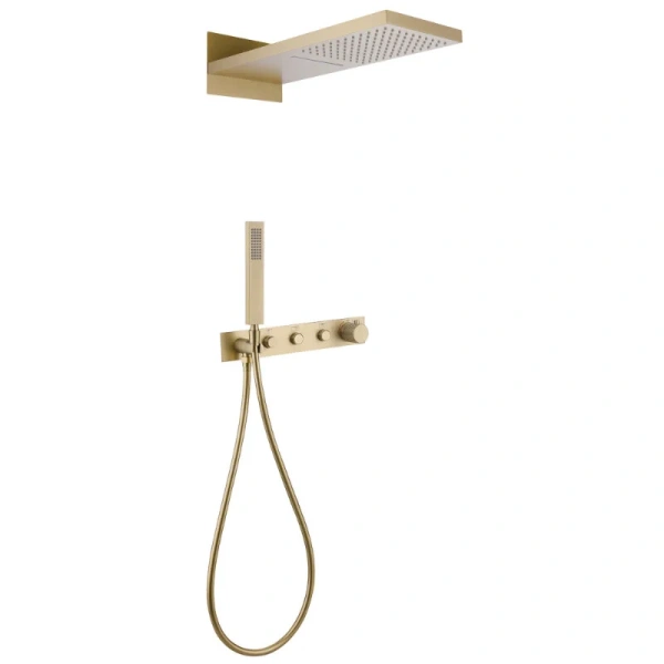 Душевой комплект Abber Rund золото матовое AF8752G (детальная фотография)