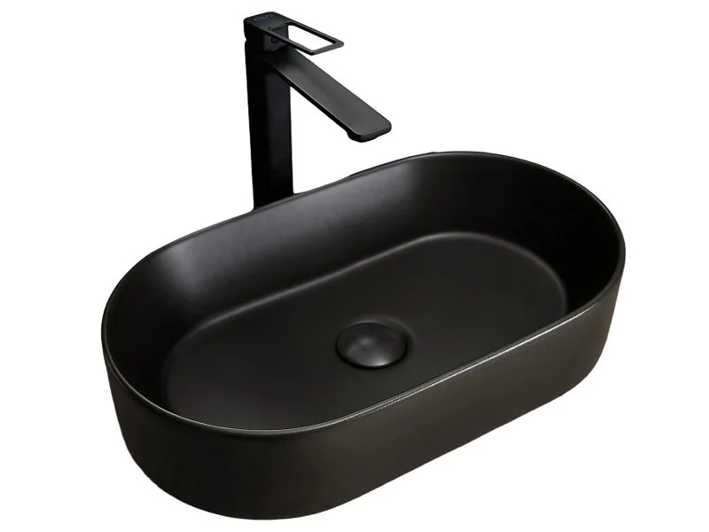 Раковина GID Lago N9020bg 53 см черный графит 53379 (детальная фотография)